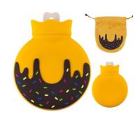 Bolsa para compresas calientes, bolsa de agua caliente - Bolsa de agua caliente con diseño de rosquilla | Calentador de pies desmontable para niños, botella de agua caliente, bolsa caliente, buen