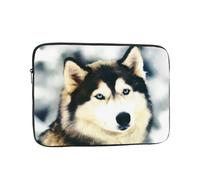 Bolsa para computadora de 33.0 cm con patrón de husky siberiano, bolsa de almacenamiento portátil para computadora, adecuada para viajes de negocios y desplazamientos