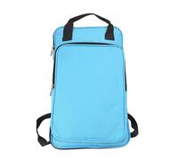 Bolsa para con correa de hombro cruzada, bolsa de mazo de gran capacidad con bolsillos anticaídas, para bateristas, azul