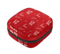 Bolsa para copa menstrual con cremallera, bolsas de almacenamiento de servilletas sanitarias, cartas de amor, tampones suaves, para coleccionar, monedero para niñas, mujeres y mujeres