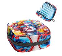 Bolsa para copa menstrual con cremallera, bolsas de almacenamiento de servilletas sanitarias, cerebro y bus-181 tampones suaves para coleccionar, monedero para niñas, mujeres y mujeres