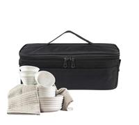 Bolsa para cubiertos de camping, organizador de palillos de camping, organizador de utensilios de cocina, bolsa de almacenamiento portátil para camping, viajes, picnic