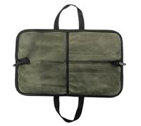 Bolsa para Cuchillos de Chefs, Rollo de Cuchillos de Encerada con múltiples Bolsillos para Utensilios de Cocina, Organizador portátil de Cuchillos de Chef con Mango Duradero, Almacenamiento de