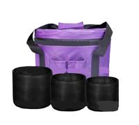 Bolsa Para Cuenco Purple Color Bag and Protective Inserts Set for Crystal Singing Bowls Lightweight Travel for(12inch bag with 6 10layers)