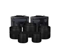 Bolsa para Cuenco Tibetano Estuche de transporte for cuenco tibetano for viajar fácilmente Bolsas for juego cuencos Bolsa viaje liviana 6 a 12 pulgadas for tibetanos(Black bags)