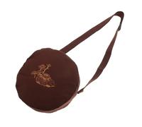 Bolsa para Cuencos Cantores de Monje Budista Café, Estuche | Cierre de Cremallera, Uso Exterior y Viaje, Diseño Sencillo y Elegante, Limpieza Fácil y Formato Compacto