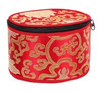 Bolsa para Cuencos de Meditación de Algodón Rojo, Estuche | Singing Bowl, Acabado Suave y Confección Fina, Estilo Delicado Apariencia Elegante