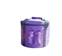 Bolsa para cuencos tibetanos Estuche de transporte resistente lona 14 pulgadas for cuenco tibetano cristal, material for proteger la seguridad los cuencos(Purple bag)