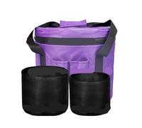 Bolsa para cuencos tibetanos Purple Color Bag and Protective Inserts Set for Crystal Singing Bowls Lightweight Travel for(11inch bag with 7 9 layers)