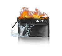 Bolsa para documentos ignífuga, caja fuerte resistente al fuego impermeable para guardar dinero en efectivo, recibo, factura, pasaporte