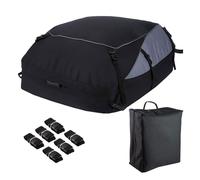 Bolsa para el techo del automóvil: cofre de almacenamiento flexible y plegable | Diseño impermeable para techo, tema de viaje de furgoneta, función de carga segura, rejilla para equipaje para el trans