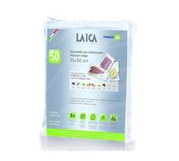 50 bolsas de plástico gofradas de 25x30 cm Laica VT3510 especiales para el envasado al vacío de alimentos. Libre de BPA.