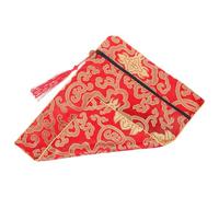 Bolsa para Escrituras Budistas Roja de Seda, para Libros y Documentos | Organiza y Protege Textos, Asa de Mano, Limpieza Fácil, Estilo Sereno, Color Rojo