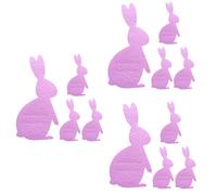 Bolsa para guardar cubiertos Juego de cuchillo y tenedor de conejito de Pascua Decoración alegre