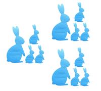Bolsa para guardar cubiertos Juego de cuchillo y tenedor de conejito de Pascua Decoración alegre