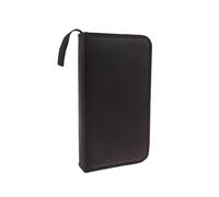 Bolsa para Guardar DVD 80 Discos PU DVD CD Almacenamiento Titular Bolsa de Transporte DJ Funda Cuero sintético Organizador Cartera Caja for VCD(Fabric-Black)