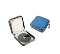 Bolsa para Guardar DVD Bolsa de Transporte portátil for Discos CD, VCD y DVD, Funda Almacenamiento for Doble Cara, Organizador Billetera for álbum(Blue 40 Capacity)