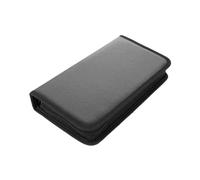 Bolsa para Guardar DVD Funda de Transporte for Discos CD/DVD, Bolso Mano for 80 Piezas, Funda Almacenamiento for álbumes Gran Capacidad, Bolsa for CD, VCD, DVD, Billetera, Estuche for(Black 1 PC)