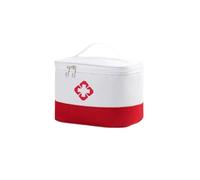 Bolsa para guardar medicamentos, Organizador de rescate multifunción portátil gran capacidad, conserva kits emergencia médica(White red)