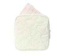 Bolsa para guardar tampones Mini neceser bonito for cosméticos, bolsa de almacenamiento for maquillaje y lápiz labial, servilletas sanitarias, organizador portátil viaje, 1 ud(WHITE)
