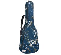 Bolsa para guitarra acústica con diseño de corazones de San Valentín y rayas blancas y negras, acolchada gruesa, impermeable, para guitarras de 40, 41 y 42 pulgadas, Multicolor 04, 42.9x16.9x4.7 in,