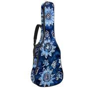 Bolsa para guitarra acústica con diseño de corazones de San Valentín y rayas blancas y negras, acolchada gruesa, impermeable, para guitarras de 40, 41 y 42 pulgadas, Multicolor 09, 42.9x16.9x4.7 in,