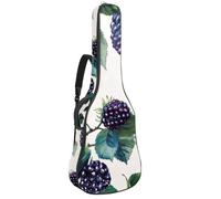 Bolsa para guitarra acústica con diseño de corazones de San Valentín y rayas blancas y negras, acolchada gruesa, impermeable, para guitarras de 40, 41 y 42 pulgadas, Multicolor 05, 42.9x16.9x4.7 in,