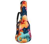 Bolsa para guitarra acústica con diseño de corazones de San Valentín y rayas blancas y negras, acolchada gruesa, impermeable, para guitarras de 40, 41 y 42 pulgadas, Multicolor 08, 42.9x16.9x4.7 in,