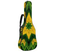 Bolsa para guitarra acústica de tamaño completo, funda acolchada de 1 cm de grosor, impermeable, 101,6 cm, patrón de palma tropical sin costuras, Multicolor 07, 42.9x16.9x4.7 in, Mochila informal