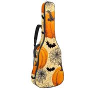 Bolsa para guitarra acústica de tamaño completo, funda acolchada de 1 cm de grosor, impermeable, 40, 41, 42 pulgadas, patrones con bonitos fantasmas, Multicolor 09, 42.9x16.9x4.7 in, Mochila informal