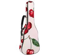 Bolsa para guitarra acústica de tamaño completo, funda acolchada de 1 cm de grosor, impermeable, 40, 41, 42 pulgadas, pintura al óleo con patrón de caballos corriendo, Multicolor 10, 42.9x16.9x4.7 in,