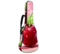 Bolsa para guitarra acústica de tamaño completo, funda acolchada de 1 cm de grosor, impermeable, 40, 41, 42 pulgadas, bonito patrón de calabazas de fantasmas de Halloween, Multicolor 10, 42.9x16.9x4.7
