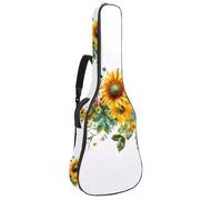 Bolsa para guitarra acústica de verano con hierbas amarillas y flores de manzanilla, acolchada gruesa, impermeable, para guitarras de 40, 41 y 42 pulgadas, Multicolor 03, 42.9x16.9x4.7 in, Mochila