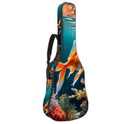 Bolsa para guitarra acústica, hermosa funda para guitarra de 40/41/42 pulgadas, bolsa impermeable para conciertos, bonito pez dorado, multicolor, 42.9x16.9x4.7 in, Bolsa para guitarra