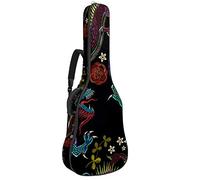 Bolsa para guitarra, adecuada para guitarras clásicas y populares de 39,40,41 pulgadas, nailon Oxford resistente al agua 600D, grueso a prueba de golpes