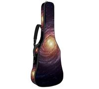 Bolsa para guitarra eléctrica, resistente al agua, con cremallera, suave, para bajo, acústica y clásica, cosmos giratorios