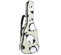 Bolsa para guitarra eléctrica, resistente al agua, con cremallera, suave, para bajo, acústica y clásica, para guitarra eléctrica, todo tipo de pandas extraños