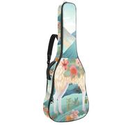 Bolsa para guitarra, hermosa funda para guitarra acústica de 40/41/42 pulgadas, almacenamiento eficiente, protección mejorada, versátil y práctica, bonita alpaca, multicolor, 42.9x16.9x4.7 in, Bolsa