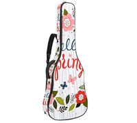 Bolsa para guitarra impermeable con cremallera, suave para guitarra, bajo, acústica y clásica, bolsa para guitarra eléctrica, Hello Spring Flower
