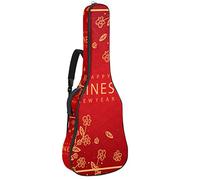 Bolsa para guitarra impermeable con cremallera suave para guitarra, bajo, acústico y clásica, bolsa para guitarra eléctrica, Happy Chinese New Year-01