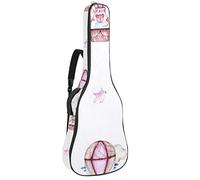 Bolsa para guitarra impermeable con cremallera suave para guitarra, bajo, acústico y clásica, bolsa para guitarra eléctrica, globo aerostático, oso elefante y pájaros