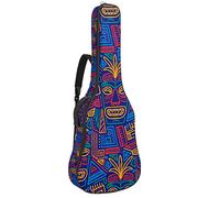 Bolsa para guitarra impermeable con cremallera, suave para guitarra, bajo, acústico y clásica, bolsa para guitarra eléctrica, colorida étnica África Aloha