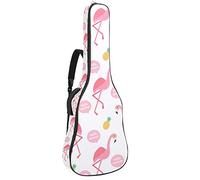 Bolsa para guitarra impermeable con cremallera suave para guitarra, bajo, acústico y clásica, bolsa para guitarra eléctrica, Hello Summer Pink Flamingo Pinepple