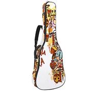 Bolsa para guitarra impermeable con cremallera suave para guitarra, bajo, acústico y clásica, bolsa para guitarra eléctrica, increíble África