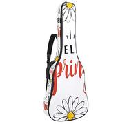Bolsa para guitarra impermeable con cremallera, suave para guitarra, bajo, acústico y clásica, bolsa para guitarra eléctrica, Hello Spring Daisy Flower