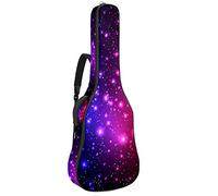 Bolsa para guitarra impermeable con cremallera, suave para guitarra, bajo, acústico y clásica, bolsa para guitarra eléctrica, colorido brillo estrellado, galaxia