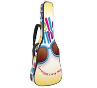 Bolsa para guitarra impermeable con cremallera suave para guitarra, bajo, acústico y clásica, bolsa para guitarra eléctrica, Hello Summer Smile