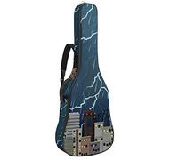Bolsa para guitarra impermeable con cremallera suave para guitarra, bajo, acústico y clásica, para guitarra eléctrica, para noche, escena urbana