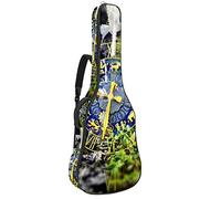 Bolsa para guitarra impermeable con cremallera, suave para guitarra, bajo, acústico y clásica, para guitarra eléctrica, bolsa de astrología, misticismo
