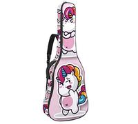 Bolsa para guitarra impermeable con cremallera suave para guitarra, bajo, acústico y clásica, para guitarra eléctrica, bolsa para guitarra eléctrica, bonito unicornio rosa